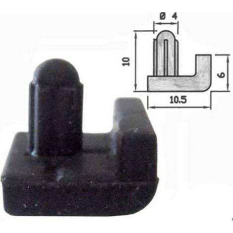 GOMMINO ANTIGRAFFIO PER GRIGLIA CUCINA GAS 4 PZ SMEG CANDY GLEM GAS P0016 (1/2)