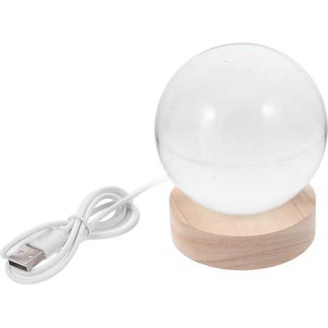 Veilleuse USB avec Socle Naturel Lampe LED Colorée pour (1/5)