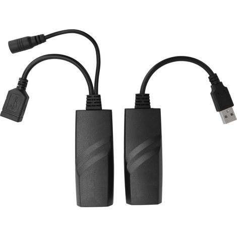 Câble d'extension USB2.0 vers RJ45, adaptateur réseau CAT5E/CAT6, prise européenne 100-240V (1/5)
