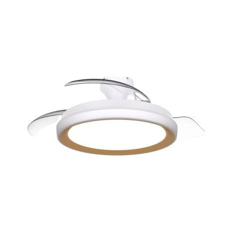 Philips Ventilador de techo LED BLISS oro 28W+35W CCT 2700-6500K 4000lm Ø106cm motor DC silencioso mando RF (1/5)