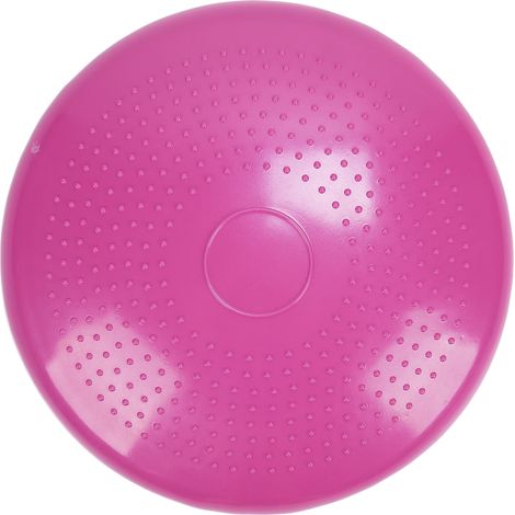Tapis de massage professionnel à disque d'équilibre, coussin de yoga, balle de fitness et d'entraînement (rose) (1/5)