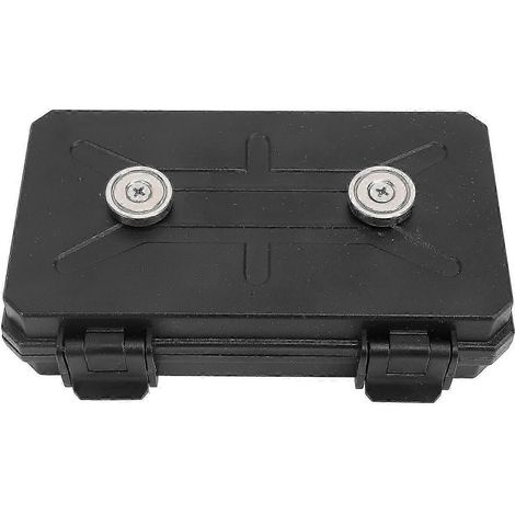 Boîte à clés magnétique dissimulée sous la voiture, organisateur de rangement d'outils et d'étiquettes de sécurité pour portières et voitures (1/4)
