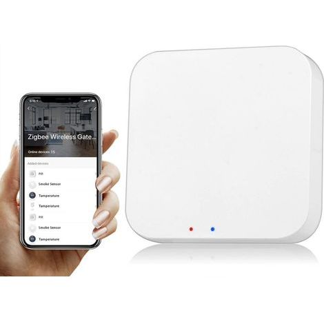 Smart Wireless ZigBee Gateway, Tuya ZigBee Smart Gateway Hub, Smart Life APP Wireless Remote Control, for All Tuya ZigBee 3.0 Smart Products, Smart Home Bridge Tuya