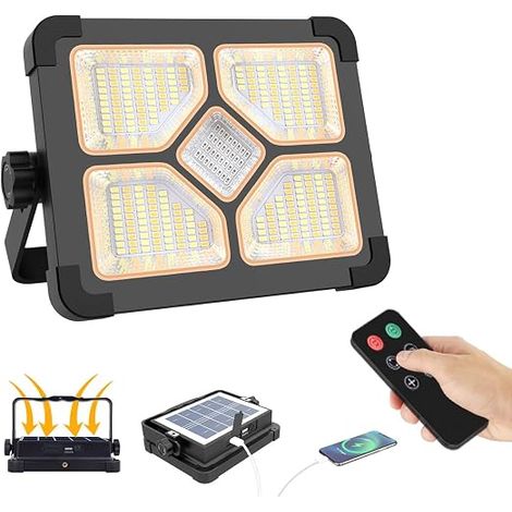 150W Rechargeable LED Floodlight 15000mAh with Remote Control (1/5)
