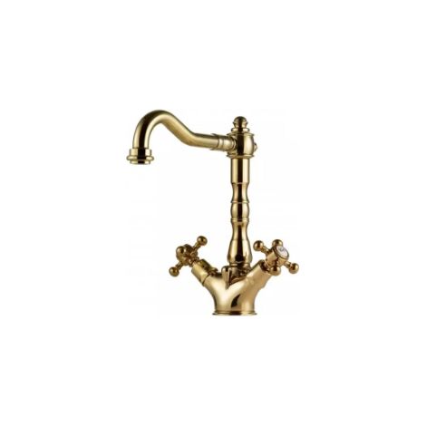 Einloch-Waschtischarmatur mit schwenkbarem Auslauf Bronzato Paffoni Belinda-Melissa Serie FBLV075BR  Messing - Bronzato