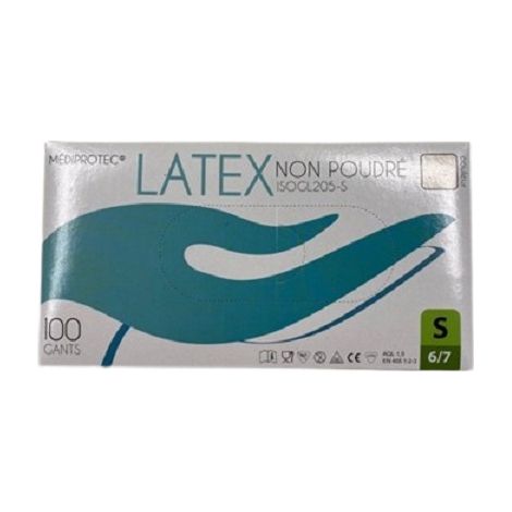 Gant latex non poudre mediprotec taille s