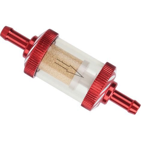 Filtre à essence moto carburant ABS résistant chaleur 6mm diamètre rouge (1/5)