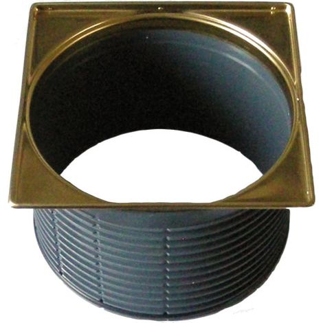 Portagriglia Ø 146mm, cornice inox con rivestimento PVD in ottone, 145x145mm