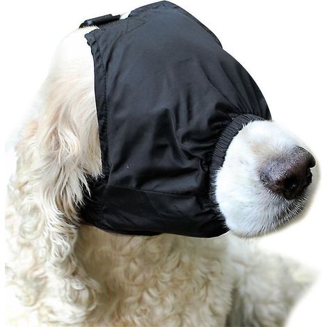 Beruhigende Augenmaske für Hunde, Angstmaske für Haustiere, Nylon-Schattenhalsband/Maulkorb für Katzen zur Fellpflege gegen Reiseübelkeit, Hunde-Angstmaulkorb/Beruhigende Augenmaske für Haustiere – XL (1/5)