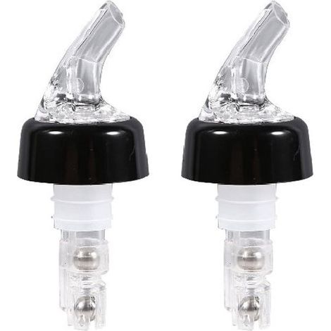 Lot de 2 verseurs à vin, becs verseurs pour bouteille, accessoires de bar pour vin rouge, cocktails et huile d'olive, 15 ml, blanc (1/5)