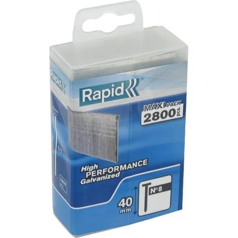 Pointes Galvanisées Rapid Résistance Corrosion, Fixation Durable - Rapid