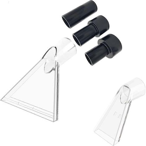 Transparent tapis aspirateur Extractor embout avec 2-1/2in et 1-7/8in et 1-1/4in Adapters Sofa tapis nettoyage buse (1/5)