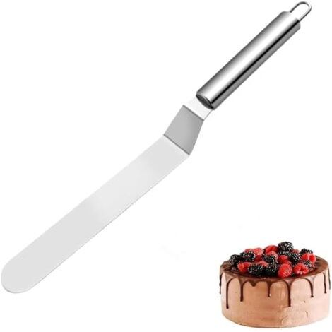 Winkelpalette Edelstahl Set, Tortenspachtel, Tortenmesser, Winkelpalette Torte, Streichpalette Für Torten, Winkelpalette Klein, Spatula, Kuchenspachtel(Silber,6 zoll)