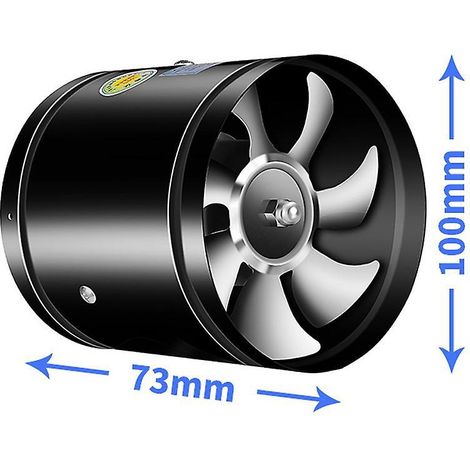 Runder Inline-Rohrventilator mit geringer Geräuschentwicklung für Küchen, Badezimmer und Restaurants