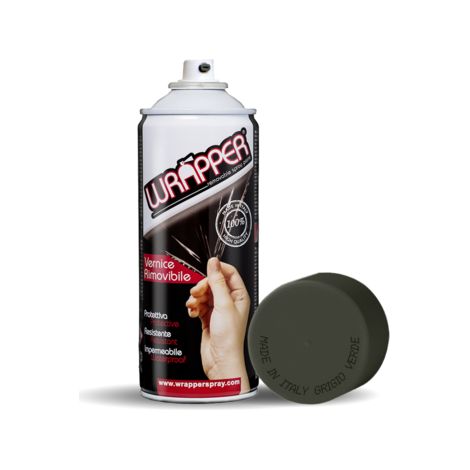 Wrapper, pellicola spray rimovibile, 400 ml - Grigio verde (1/2)