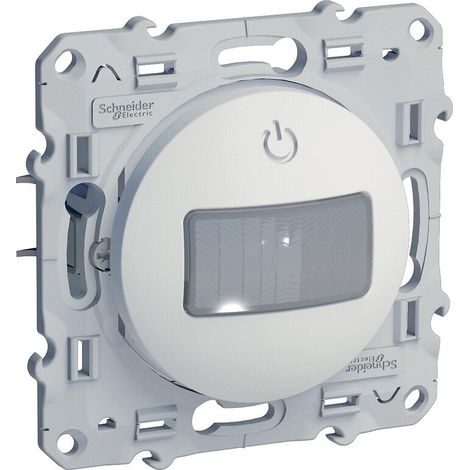 Schneider Electric – Détecteur de mouvement toutes charges – Portée 12m – Angle d'inclinaison 180° – Fixation murale – Pour espaces intérieurs et extérieurs