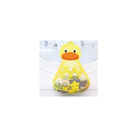 Bolsa de malla con forma de patito para guardar juguetes, bolsa de baño y organizador de baño - Crezuo