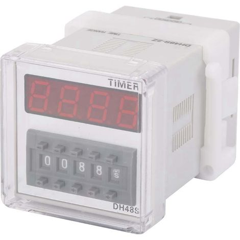 DH48S-2Z LCD Display Time Timer Delay Relay 220VAC 0.01 Seconds-9999 Hours