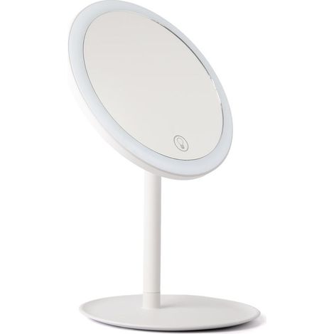 Miroir de Maquillage Lumineux 72 LED Rechargeable USB Pliable Grand Angle pour Soin Visage Coiffure (1/5)