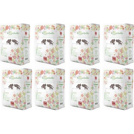 Multipack 8 confezioni assorbello tappetini igienici flower per cani 60x60