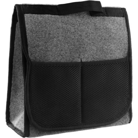 CSPARKV Sac de Coffre Voiture Spacieux et Confortable, Organisateur de Rangement en Feutre avec Fermeture Velcro Toolbag Taille Sac de Rangement Noir pour Coffre de Voiture Accessoire Utilitaire (1/4)