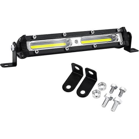 Phare LED 7 pouces 6500K, barre lumineuse 12V, projecteur pour voiture, camion, remorque, SUV, lampe de travail LED (1/5)