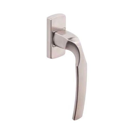 Set de Poignée de Fenêtre sur Bloc Platine - Indexage à 90° - Entraxe 43 mm - Fixation Invisible, Vis Comprises - Matériau Aluminium Résistant - Finition Platine