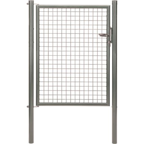 ALBERTS Wellengitter-Einzeltor, zinkp.ant.met.Kst.b., B Mitte-Mitte Pf.1000mmH1250mm (1/2)
