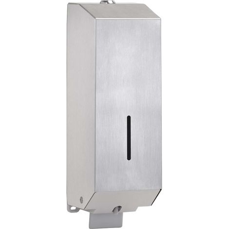 Sapho Settore alberghiero - Dispenser di sapone liquido, 1100 ml, acciaio inox spazzolato XP122 (1/4)