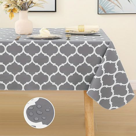 Mantel impermeable (1,5 x 2,1 m) con cremallera y orificio para sombrilla, ideal para picnics y fiestas en el jardín. (1/5)