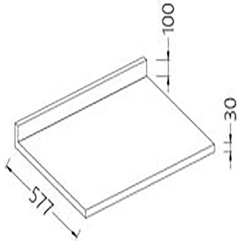 Option: plan inox aisi 304 scotch b. lisse - dosseret - Diamond