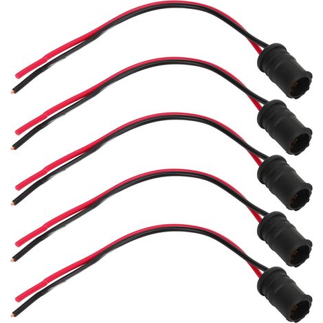 Support T10 W5W Douille de Lampe LED, 10 Pièces Extension de Douille pour Ampoule Auto Moto (1/5)