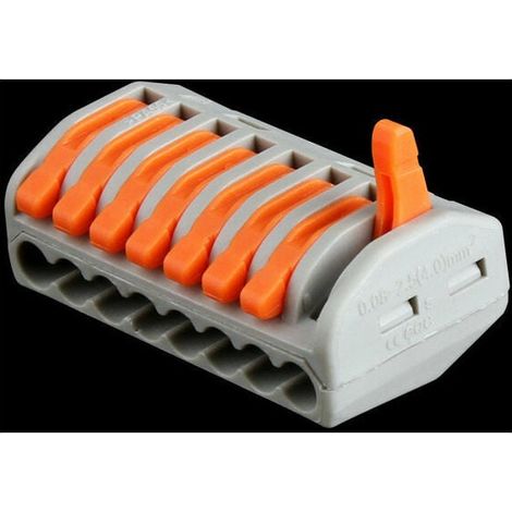Conector eléctrico Tigrezy (10 piezas), terminales eléctricos 222-418, terminales de conexión con 8 palancas de control (1/3)