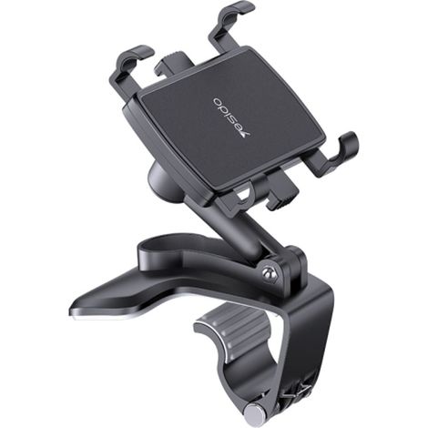Soporte para teléfono móvil Yesido para salpicadero de coche - Negro