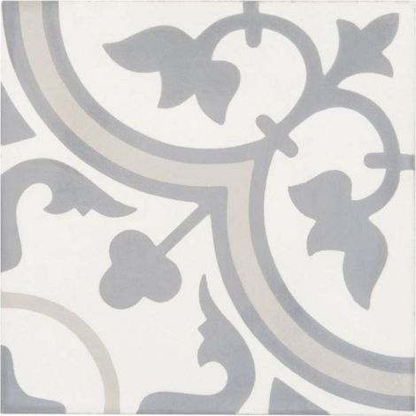 Carreau de ciment véritable Mariac 20x20x1,6 cm (à l'unité) - RO'MA NATURE