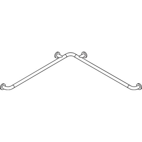 HEWI 801.35B120 97 Poignée pour receveur de douche, mat, ø33 (1/2)