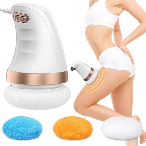 Elektrisches Massagegerät gegen Cellulite und Lipödem – 3 Aufsätze – Ergonomisch & Verstellbar – Hautstraffung & Fettverbrennung (1/5)
