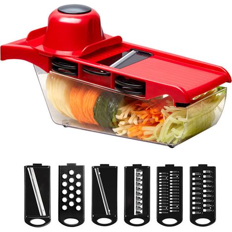 Couteau multifonction pour légumes, râpe à carottes et fromage, outil de cuisine manuel. (1/5)