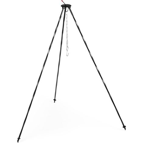 Orion Supporto in ghisa nera 120 cm per cottura all'aperto (1/5)