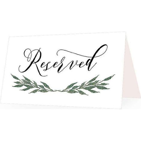 UrbanMingle 25 Greenery VIP - Marque-places pour table (restaurant, réception de mariage, église, réunion d'entreprise, vacances) (1/4)