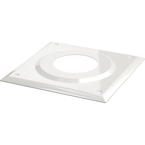 Bosch Accessori scarico fumi FC-O80 Rosone di copertura, 1 pezzo, d:80 mm, bianco, 7738112726