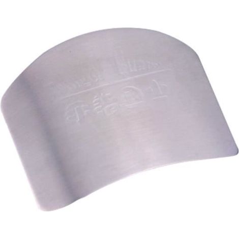 Sonew Protège-doigts Acier inoxydable doigt protecteur de main garde hacher tranche couteau outil de cuisine sûr (1/3)