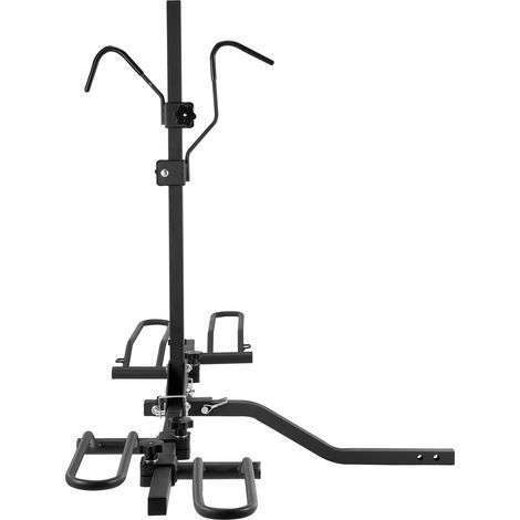 Support de vélo pour attelage, 2 vélos, capacité 80 lbs, compatible 1,25/2 pouces, inclinable et pliable, pneus jusqu'à 2,4 pouces, pour voiture, SUV, camion, camping-car (1/5)