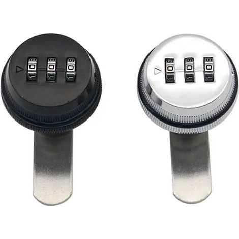 Charnière de portail chromée de 20 mm et serrure à code en alliage de zinc pour armoire, pivotement fluide, construction durable (1/5)