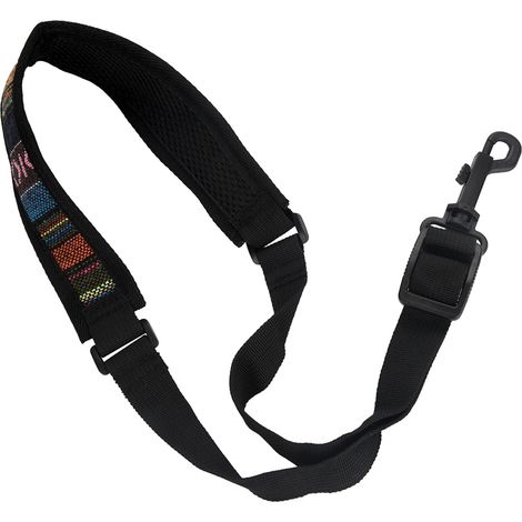 Sangle ajustable pour saxophone en coton, bretelle confortable transportable style folk. (1/5)