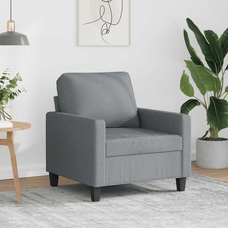 Sofasessel Hellgrau 60 cm Stoff