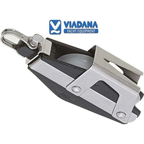 Poulie coinceur simple B block 8mm avec manille viadana