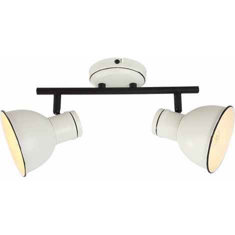 Plafonnier Candellux Zumba blanc/noir 2xE14 gradable (1/4)