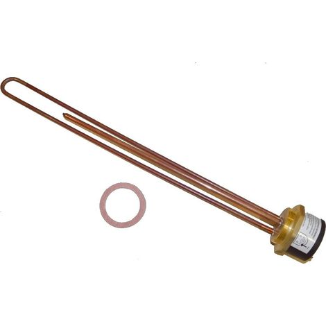 Universal Copper Immersion Element 27 inch BEAB Approved Resettable Thermostat 3000w