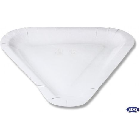 Assiette jetable en carton pour pizza 1/4 - 500 pièces - Ecobioshopping